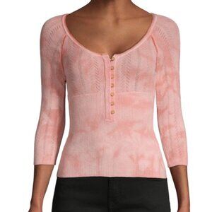 Free people pink shirt/longsleeve size XS